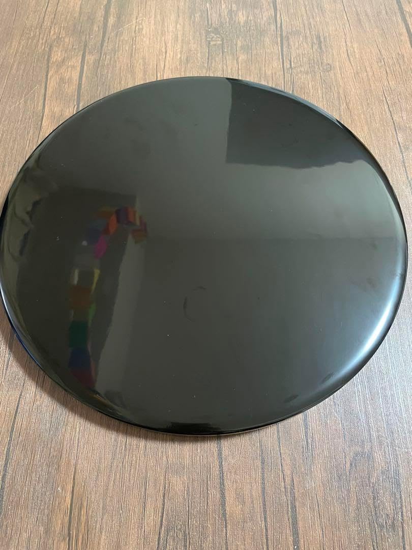 【輪島塗り】輪島塗　平盆 輪島塗 丸盆 平盆 お盆 漆器 黒 能登輪島 沈金 輪島塗り】輪島塗平盆